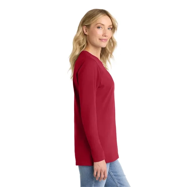 Port & Company Ladies Long Sleeve Core Cotton Tee.... from ASI 84863 SanMar