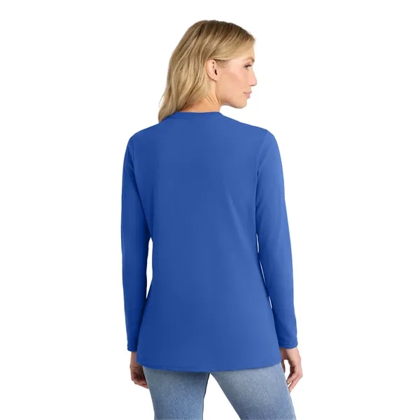 Port & Company Ladies Long Sleeve Core Cotton Tee.... from ASI 84863 SanMar