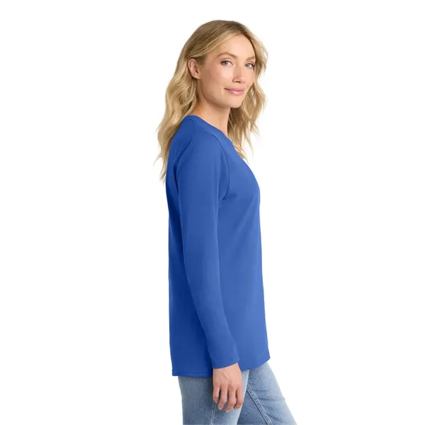 Port & Company Ladies Long Sleeve Core Cotton Tee.... from ASI 84863 SanMar