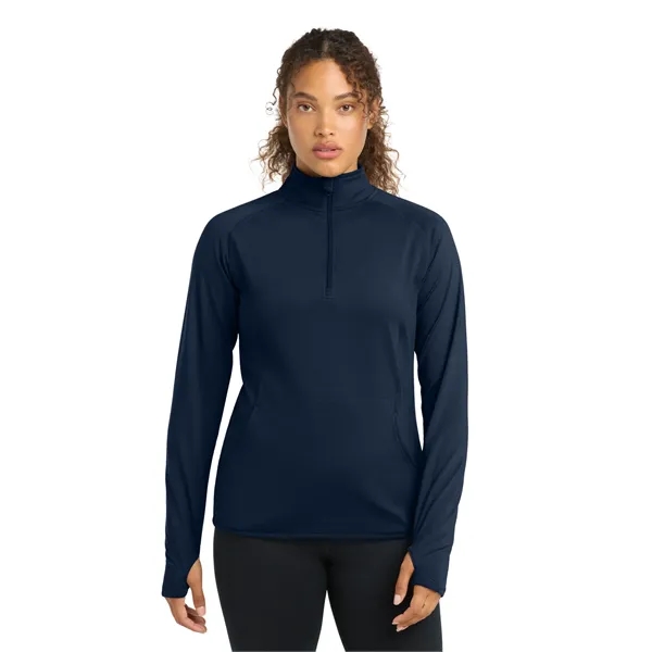 Sport-Tek Ladies Sport-Wick Stretch 1/2-Zip Pullover.... from ASI 84863 SanMar