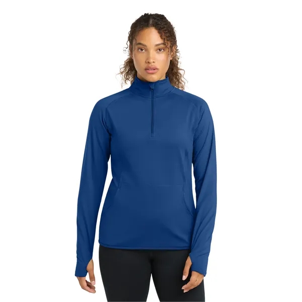 Sport-Tek Ladies Sport-Wick Stretch 1/2-Zip Pullover.... from ASI 84863 SanMar