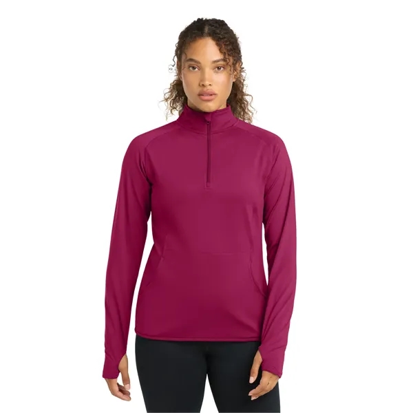 Sport-Tek Ladies Sport-Wick Stretch 1/2-Zip Pullover.... from ASI 84863 SanMar