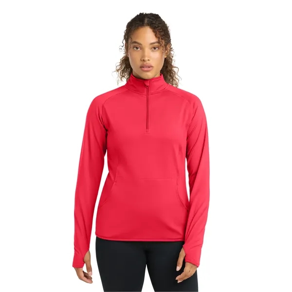Sport-Tek Ladies Sport-Wick Stretch 1/2-Zip Pullover.... from ASI 84863 SanMar