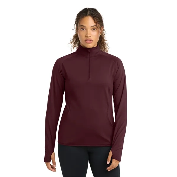 Sport-Tek Ladies Sport-Wick Stretch 1/2-Zip Pullover.... from ASI 84863 SanMar