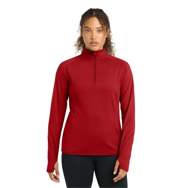 Sport-Tek Ladies Sport-Wick Stretch 1/2-Zip Pullover.... from ASI 84863 SanMar