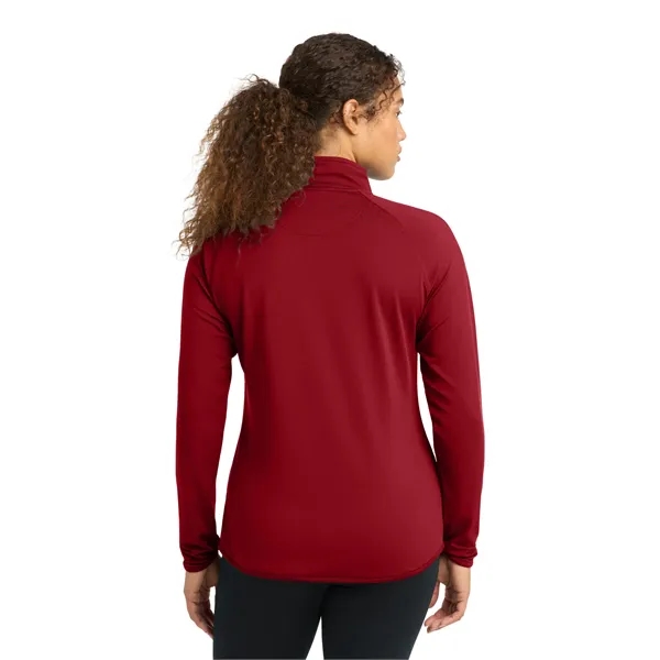 Sport-Tek Ladies Sport-Wick Stretch 1/2-Zip Pullover.... from ASI 84863 SanMar