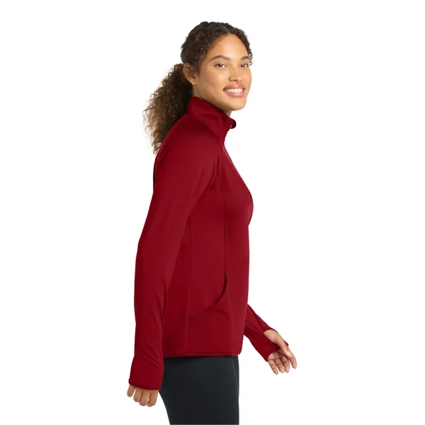Sport-Tek Ladies Sport-Wick Stretch 1/2-Zip Pullover.... from ASI 84863 SanMar