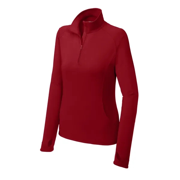 Sport-Tek Ladies Sport-Wick Stretch 1/2-Zip Pullover.... from ASI 84863 SanMar