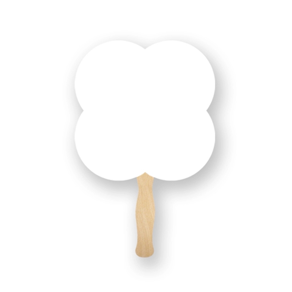 Full Color Clover shaped hand fan.... from ASI 93520 Ventura Inc