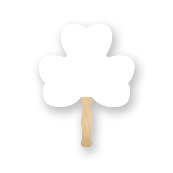 Full Color Three leaf clover shaped hand fan.... from ASI 93520 Ventura Inc