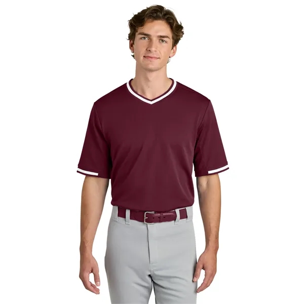 Sport-Tek Tough Mesh V-Neck Baseball Jersey... from ASI 84863 SanMar