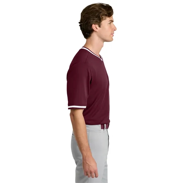 Sport-Tek Tough Mesh V-Neck Baseball Jersey... from ASI 84863 SanMar