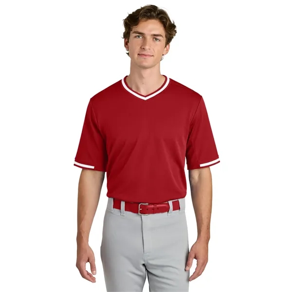 Sport-Tek Tough Mesh V-Neck Baseball Jersey... from ASI 84863 SanMar