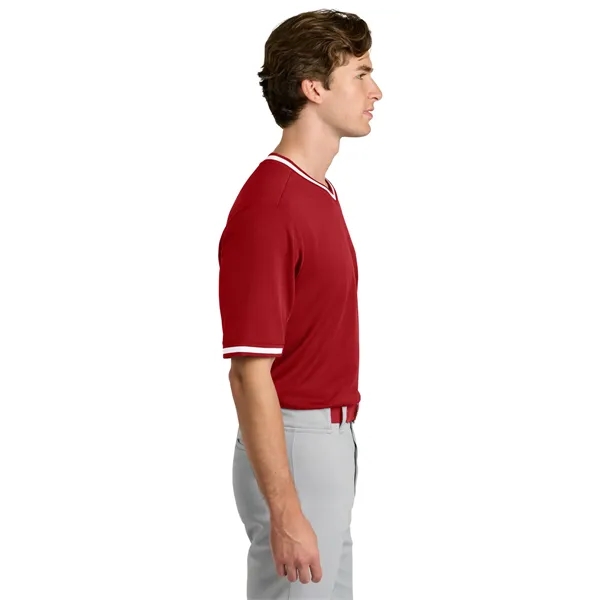 Sport-Tek Tough Mesh V-Neck Baseball Jersey... from ASI 84863 SanMar