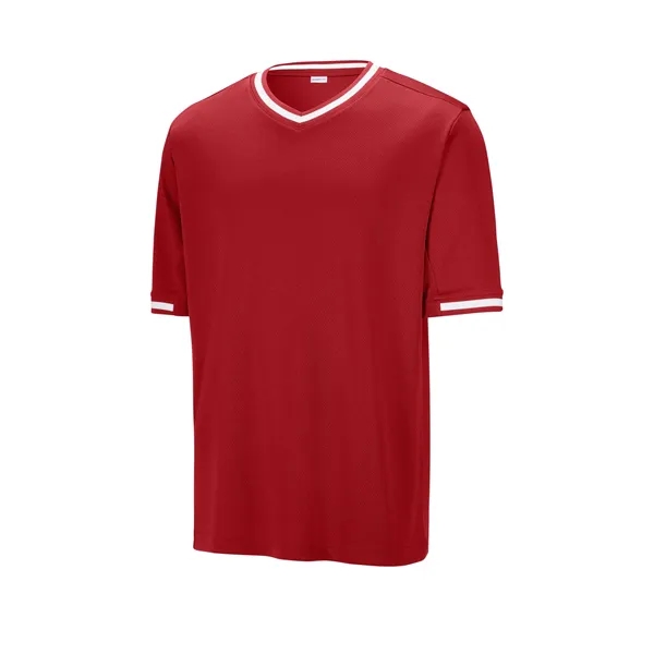Sport-Tek Tough Mesh V-Neck Baseball Jersey... from ASI 84863 SanMar