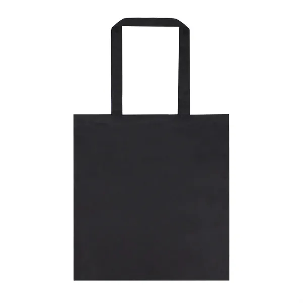 Black colored cotton canvas tote bag with 25"L x 1"W handles... from ASI 37980 Bagworld