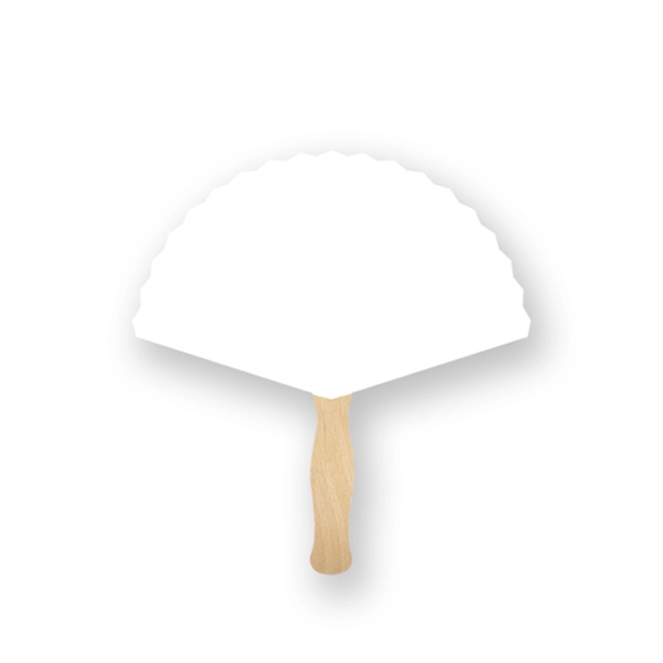 Round triangle shaped full color  hand fan.... from ASI 93520 Ventura Inc