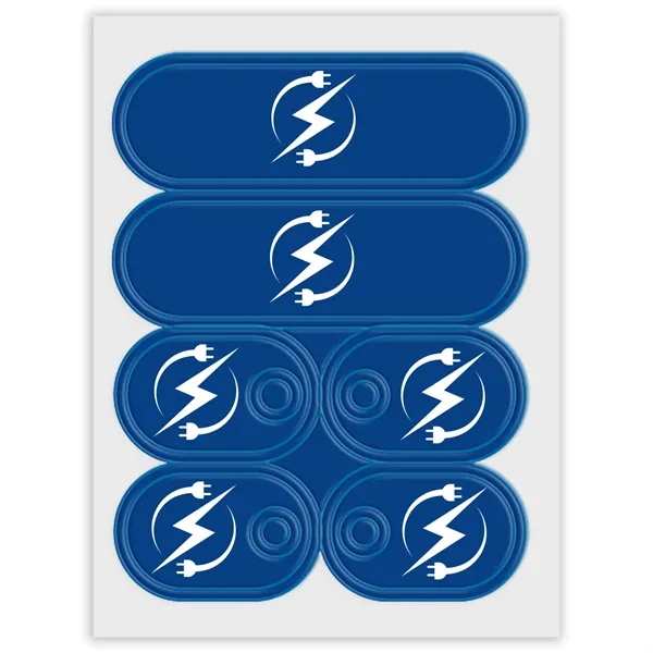 Self-sticking sneaker reflectors with a pair of Lace-Tags™.... from ASI 54040 Fey Promo / Reflectix®