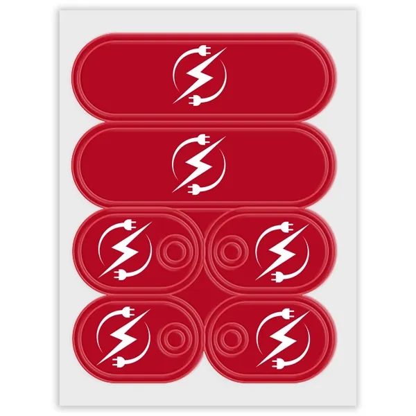 Self-sticking sneaker reflectors with a pair of Lace-Tags™.... from ASI 54040 Fey Promo / Reflectix®