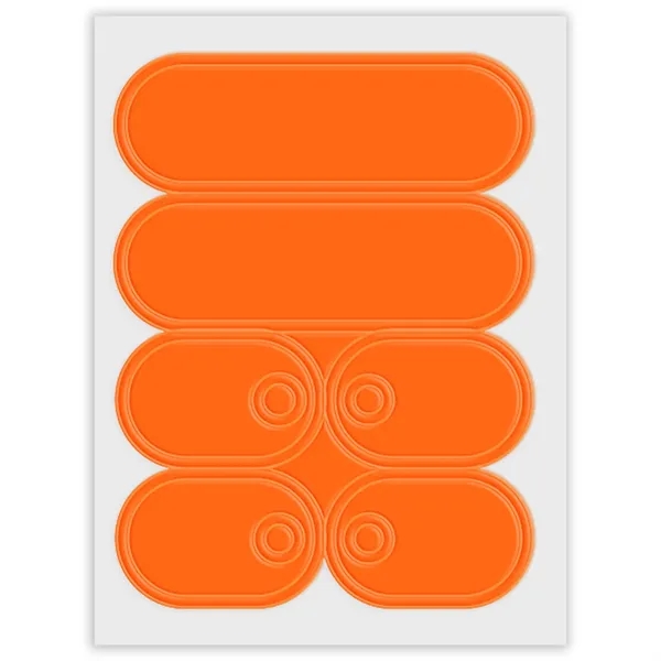 Self-sticking sneaker reflectors with a pair of Lace-Tags™.... from ASI 54040 Fey Promo / Reflectix®