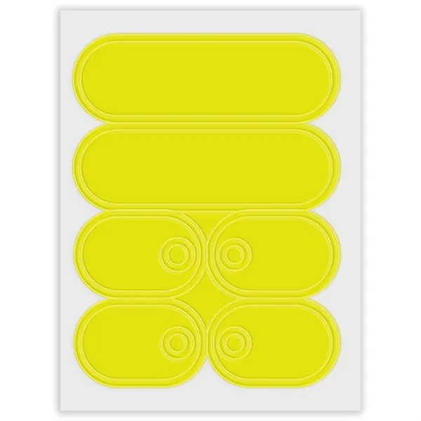 Self-sticking sneaker reflectors with a pair of Lace-Tags™.... from ASI 54040 Fey Promo / Reflectix®