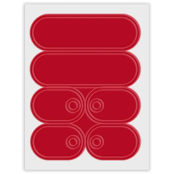 Self-sticking sneaker reflectors with a pair of Lace-Tags™.... from ASI 54040 Fey Promo / Reflectix®