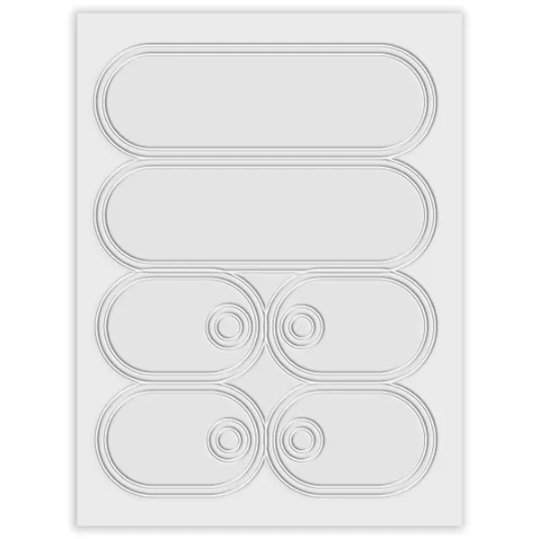 Self-sticking sneaker reflectors with a pair of Lace-Tags™.... from ASI 54040 Fey Promo / Reflectix®