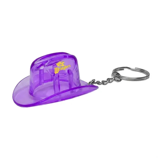Miniature plastic cowboy hat bottle opener key tag.... from ASI 31517 Admart Products / Admart Line