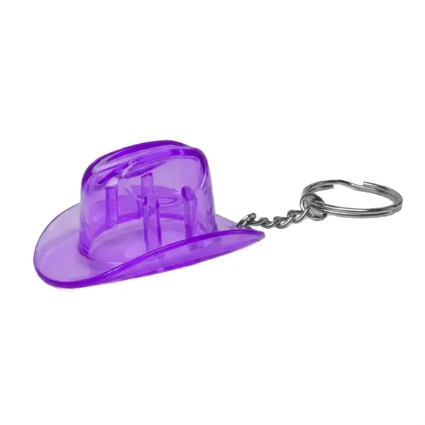 Miniature plastic cowboy hat bottle opener key tag.... from ASI 31517 Admart Products / Admart Line