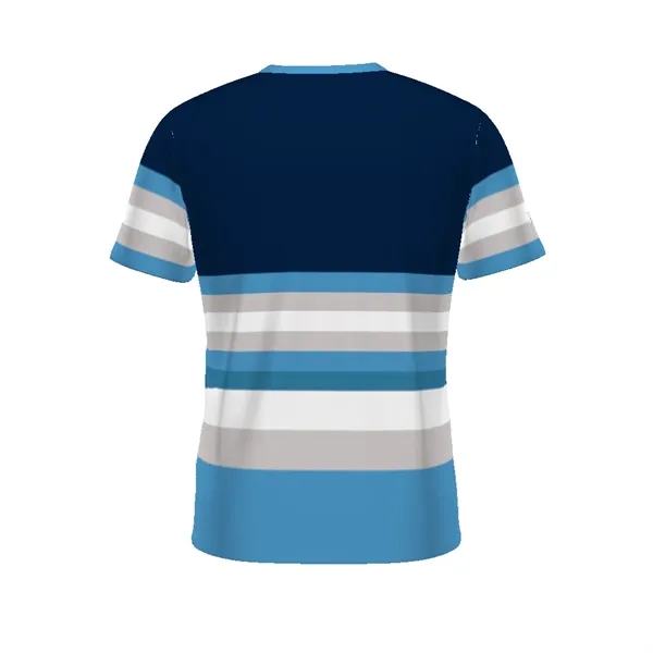 Youth freestyle sublimated V-neck baseball jersey with moisture wicking and 30+... from ASI 37461 Augusta Sportswear