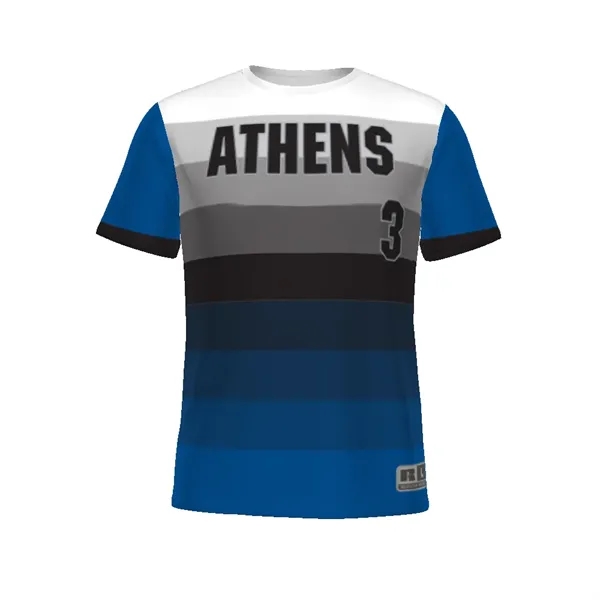 Youth freestyle sublimated baseball crew neck jersey with moisture wicking and... from ASI 37461 Augusta Sportswear