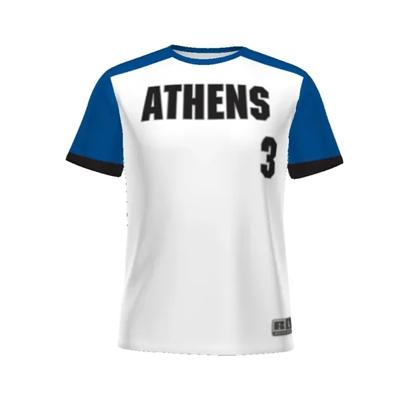 Youth freestyle sublimated baseball crew neck jersey with moisture wicking and... from ASI 37461 Augusta Sportswear