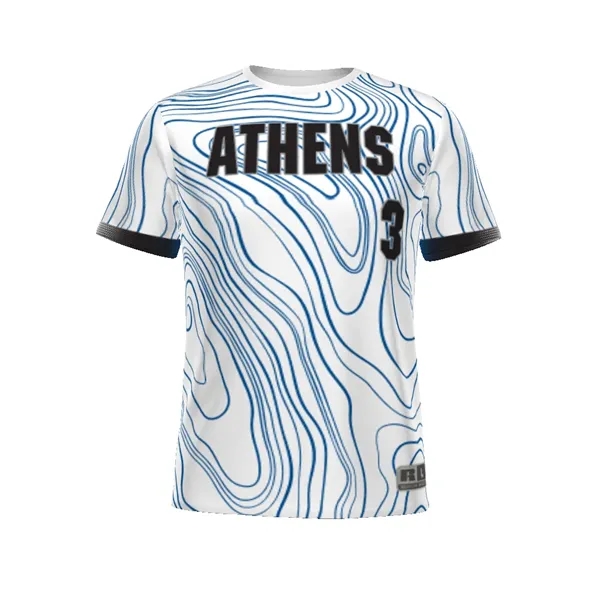 Youth freestyle sublimated baseball crew neck jersey with moisture wicking and... from ASI 37461 Augusta Sportswear