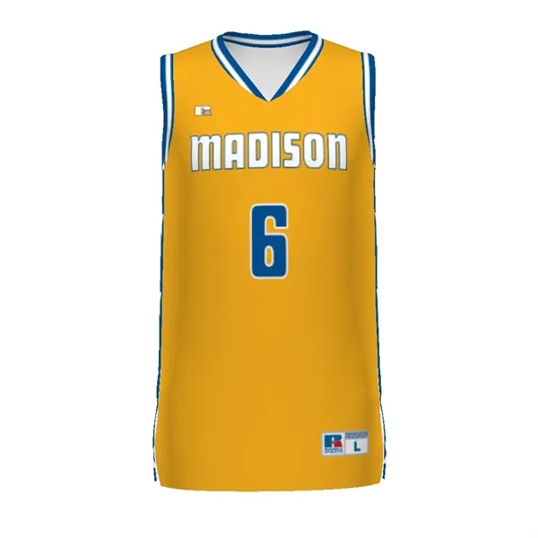 Sublimated elite basketball jersey combines lightweight stretch knit and moisture-wicking performance... from ASI 37461 Augusta Sportswear