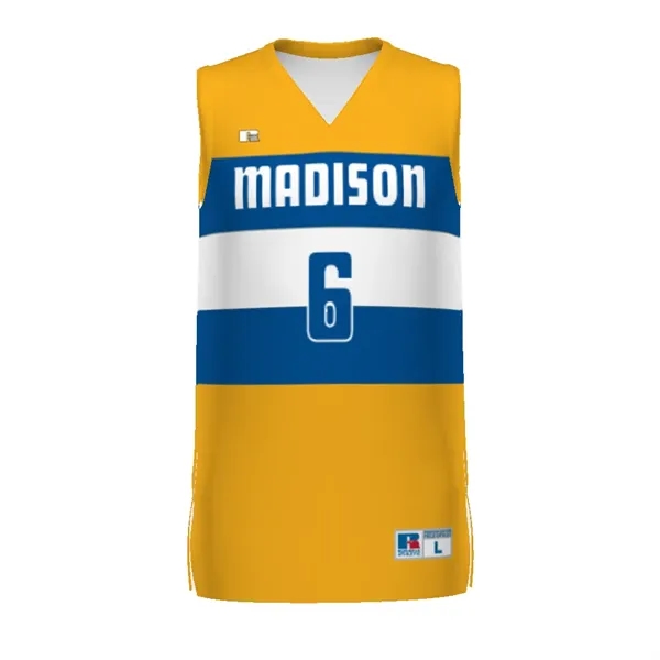 Sublimated elite basketball jersey combines lightweight stretch knit and moisture-wicking performance... from ASI 37461 Augusta Sportswear