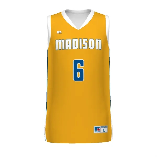 Sublimated elite basketball jersey combines lightweight stretch knit and moisture-wicking performance... from ASI 37461 Augusta Sportswear