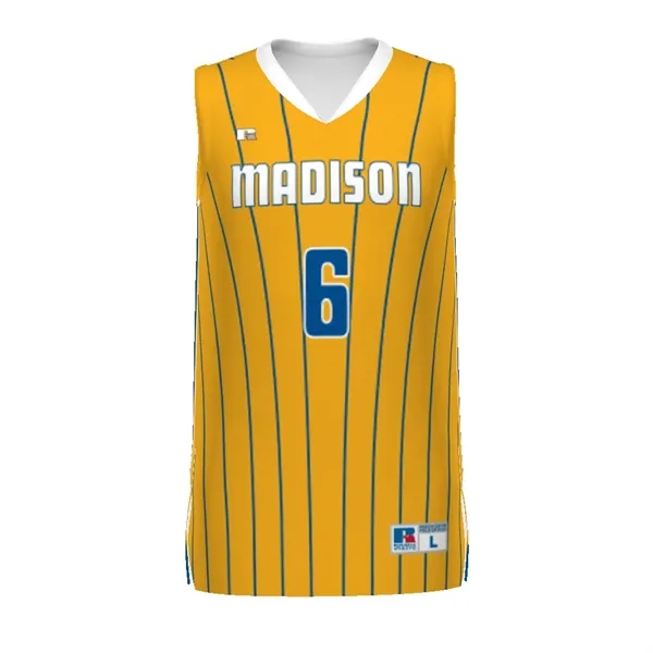 Sublimated elite basketball jersey combines lightweight stretch knit and moisture-wicking performance... from ASI 37461 Augusta Sportswear