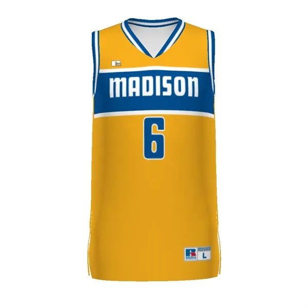 Sublimated elite basketball jersey combines lightweight stretch knit and moisture-wicking performance... from ASI 37461 Augusta Sportswear