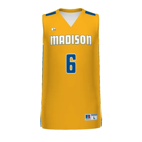 Sublimated elite basketball jersey combines lightweight stretch knit and moisture-wicking performance... from ASI 37461 Augusta Sportswear