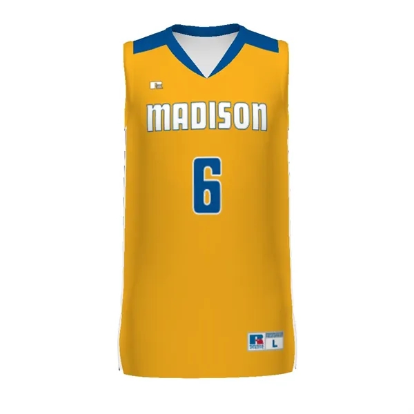 Sublimated elite basketball jersey combines lightweight stretch knit and moisture-wicking performance... from ASI 37461 Augusta Sportswear