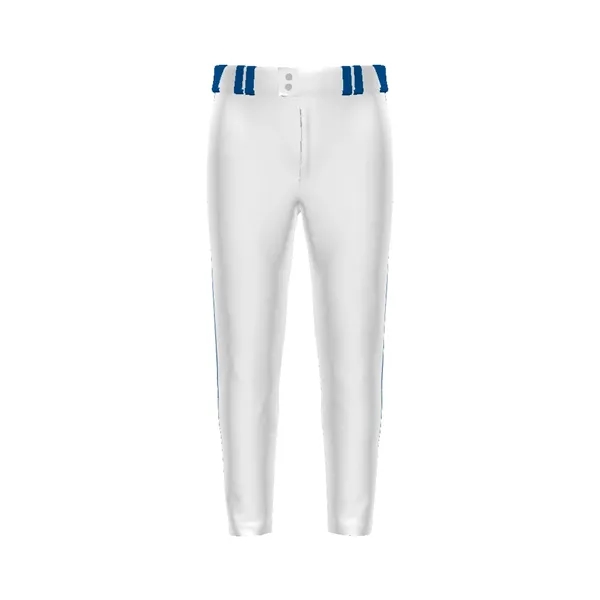 Sublimated youth baseball pant delivers a secure tapered fit with reinforced... from ASI 37461 Augusta Sportswear