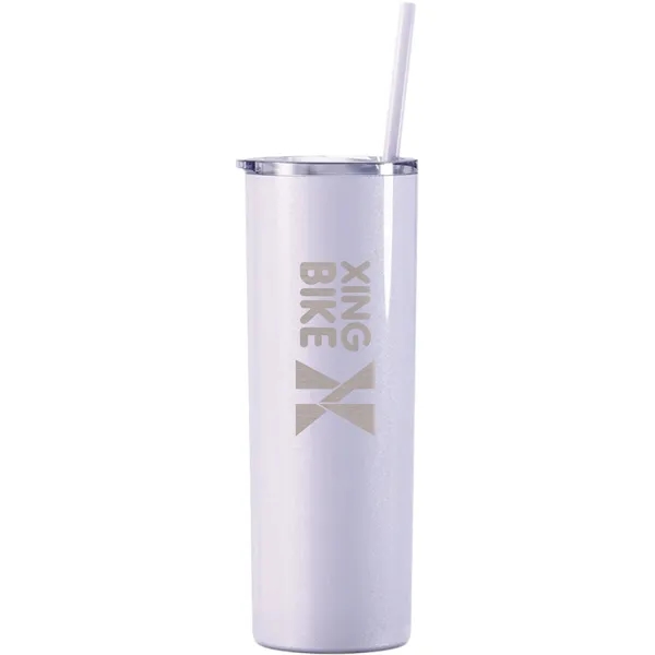 Maars 20 ounce insulated stainless steel skinny drinking tumbler with clear... from ASI 74601 Calico
