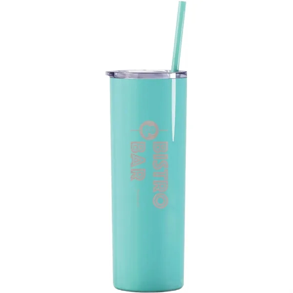 Maars 20 ounce insulated stainless steel skinny drinking tumbler with clear... from ASI 74601 Calico
