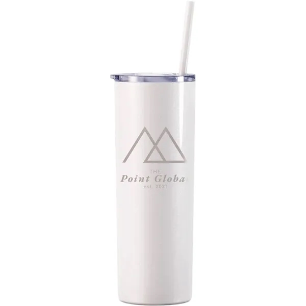 Maars 20 ounce insulated stainless steel skinny drinking tumbler with clear... from ASI 74601 Calico