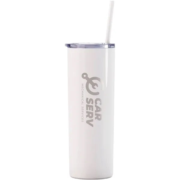 Maars 20 ounce insulated stainless steel skinny drinking tumbler with clear... from ASI 74601 Calico