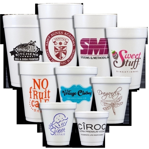 8oz styrofoam cup. Insulated to keep beverages hot or cold.... from ASI 79541 Print Appeal,Inc. / Print Appeal
