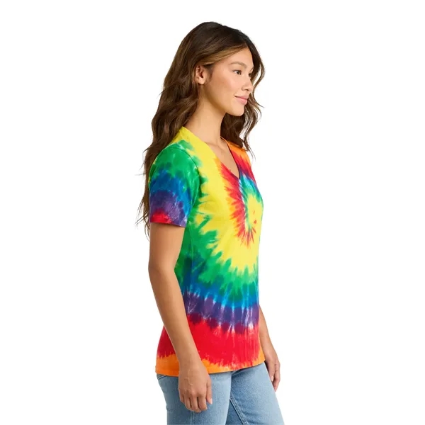 Port & Company Ladies Tie-Dye V-Neck Tee.... from ASI 84863 SanMar