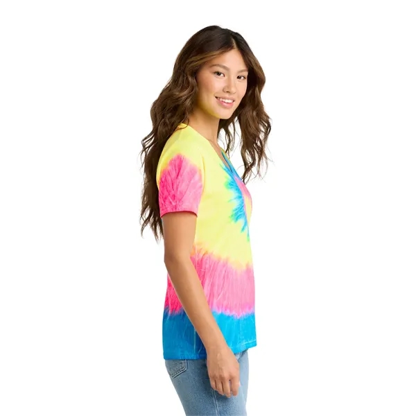 Port & Company Ladies Tie-Dye V-Neck Tee.... from ASI 84863 SanMar