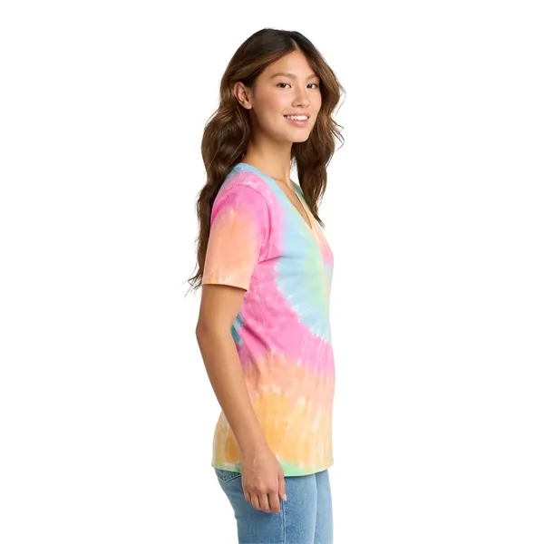 Port & Company Ladies Tie-Dye V-Neck Tee.... from ASI 84863 SanMar
