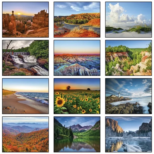 13 month scenic landscapes calendar.... from ASI 61966 HPG / Beacon Promotions HPG Gold